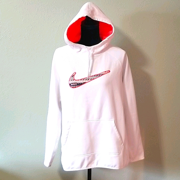 Nike Tops - Nike Therma-Fit fleece lined hoodie Large